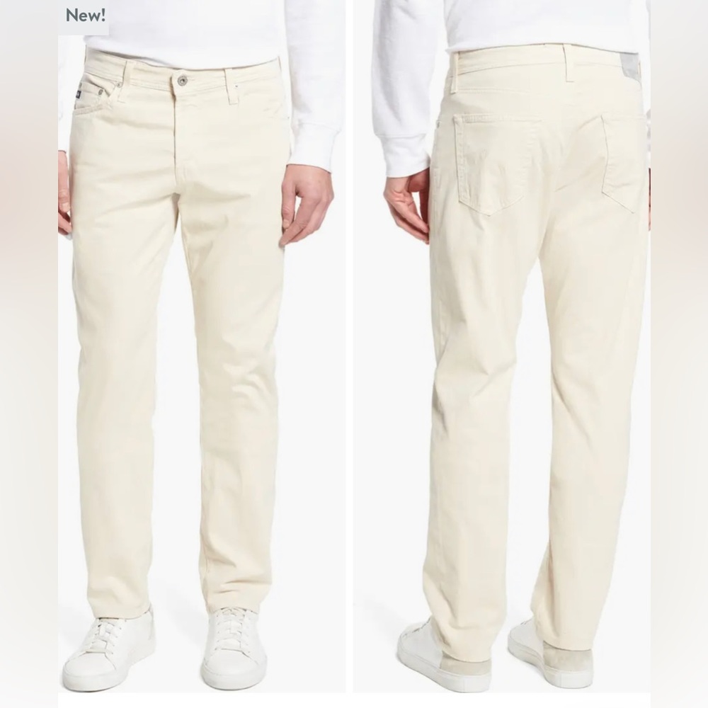 AG “The Graduate” Tailored Leg pants. Light khaki color. 33x32
